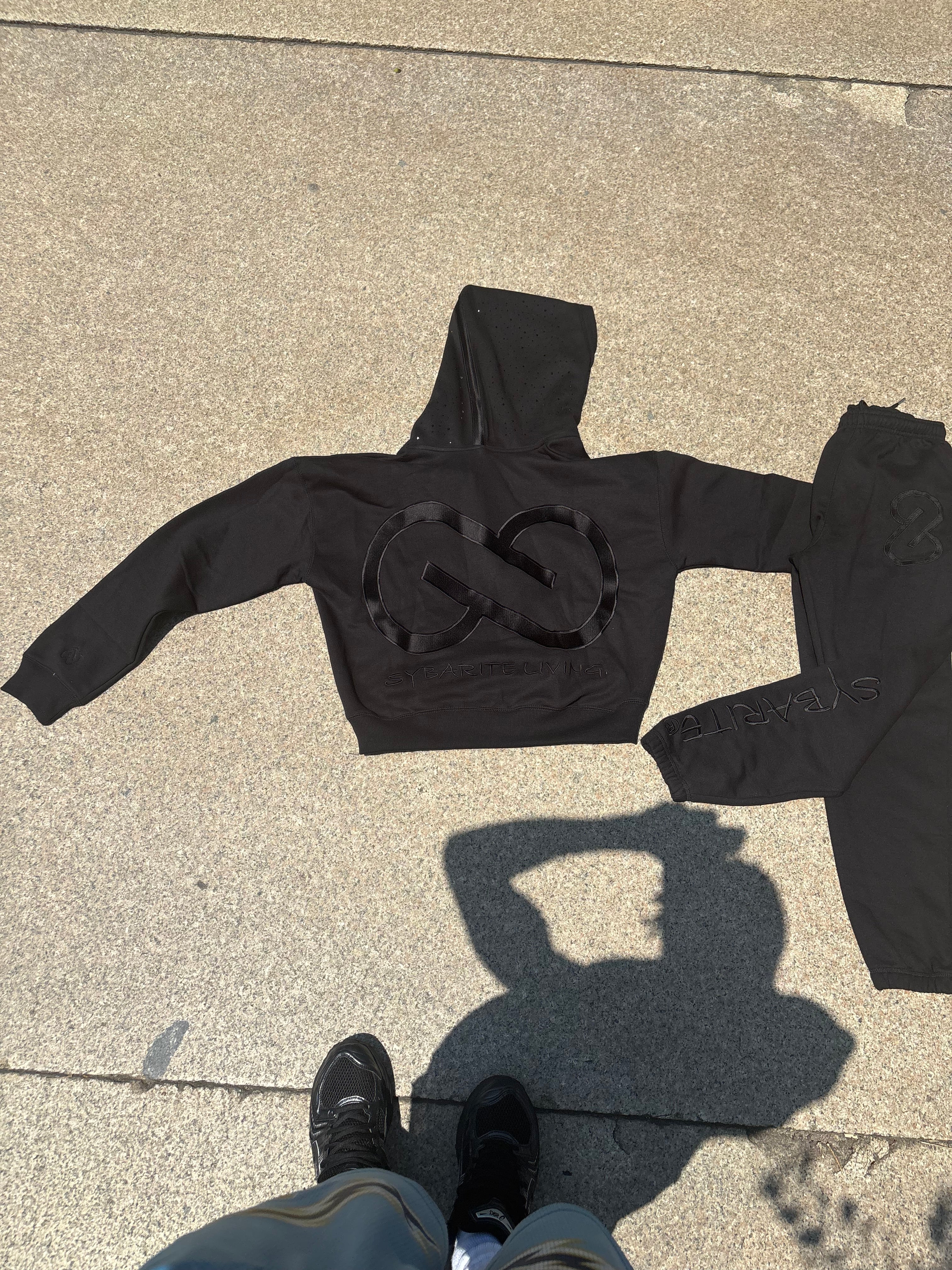 BLACK ON BLACK HOODIE