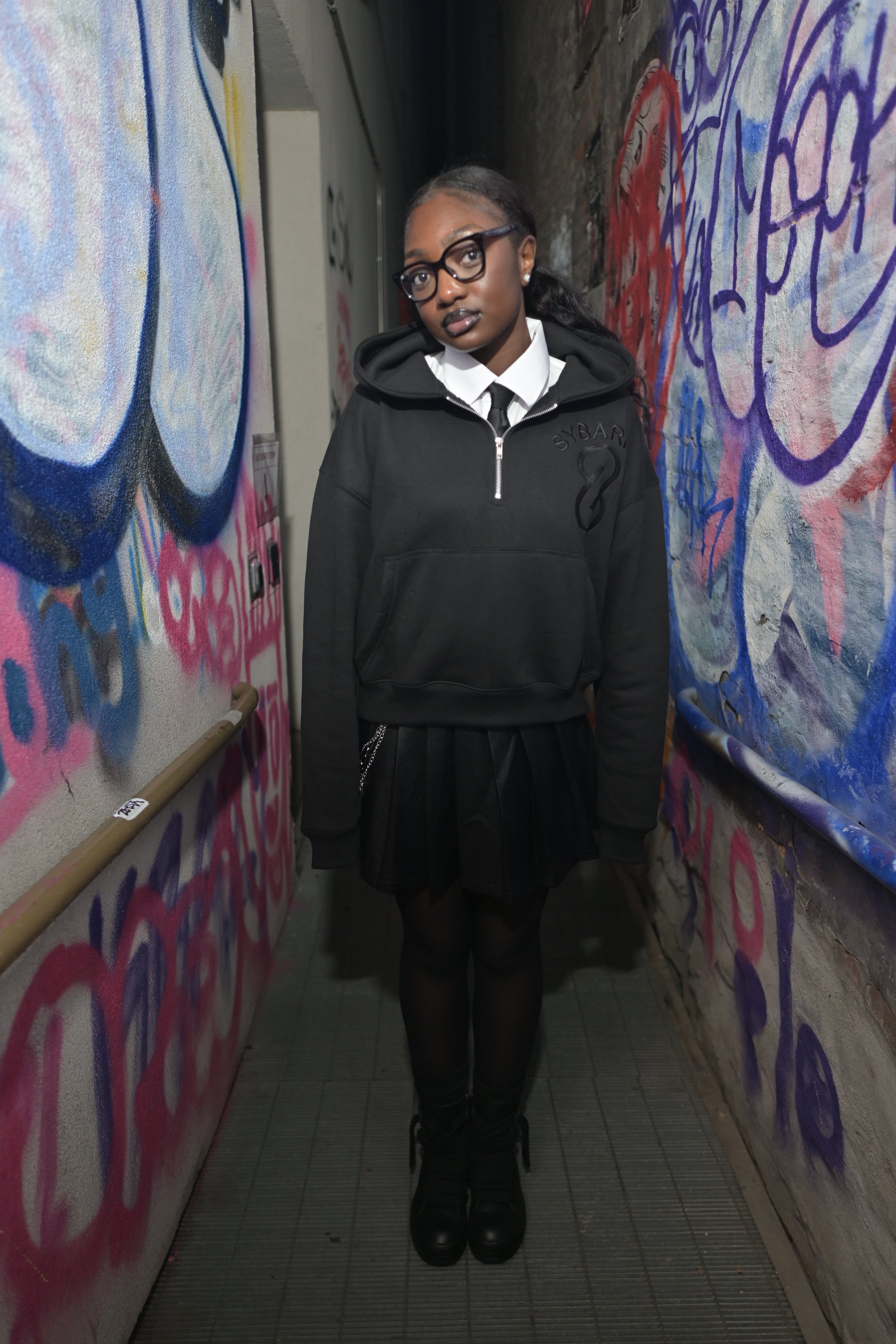 BLACK ON BLACK HOODIE