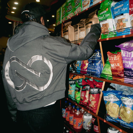 "Chrome" Sybarite zip up hoodie